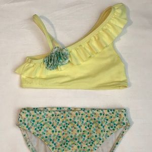 Girls Crazy 8 Ruffle Swimsuit, Size S (5-6)